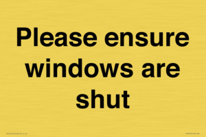 PV10513: Please ensure windows are shut