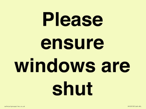 PV10513: Please ensure windows are shut