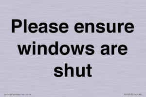 PV10513: Please ensure windows are shut