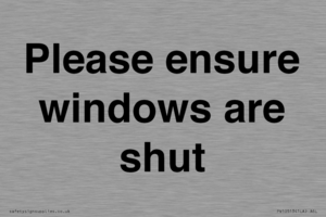 PV10513: Please ensure windows are shut