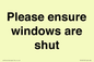 PV10513: Please ensure windows are shut