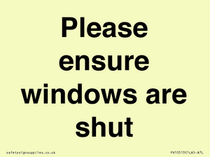 PV10513: Please ensure windows are shut