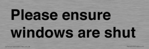 PV10513: Please ensure windows are shut