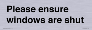PV10513: Please ensure windows are shut