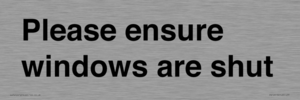 PV10513: Please ensure windows are shut