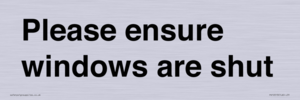 PV10513: Please ensure windows are shut