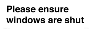 PV10513: Please ensure windows are shut