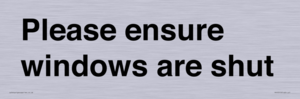 PV10513: Please ensure windows are shut