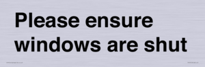 PV10513: Please ensure windows are shut