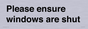 PV10513: Please ensure windows are shut