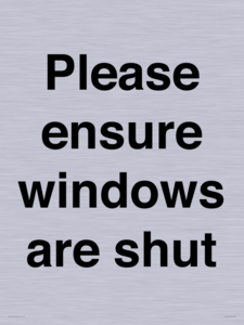 PV10513: Please ensure windows are shut