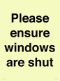 PV10513: Please ensure windows are shut