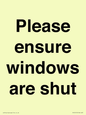 PV10513: Please ensure windows are shut