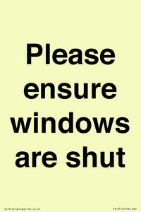 PV10513: Please ensure windows are shut