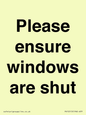 PV10513: Please ensure windows are shut