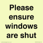 PV10513: Please ensure windows are shut
