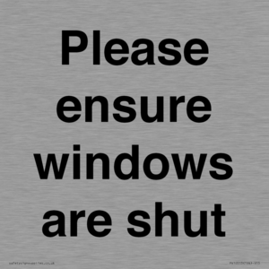 PV10513: Please ensure windows are shut