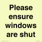 PV10513: Please ensure windows are shut
