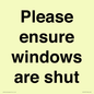 PV10513: Please ensure windows are shut