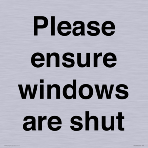 PV10513: Please ensure windows are shut