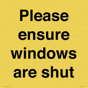 PV10513: Please ensure windows are shut