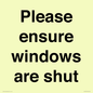 PV10513: Please ensure windows are shut
