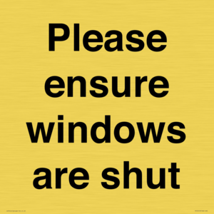 PV10513: Please ensure windows are shut