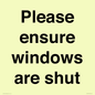 PV10513: Please ensure windows are shut