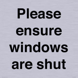 PV10513: Please ensure windows are shut