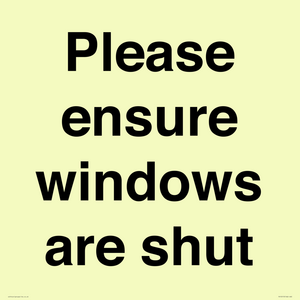 PV10513: Please ensure windows are shut