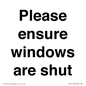 PV10513: Please ensure windows are shut