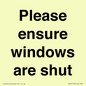 PV10513: Please ensure windows are shut