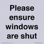 PV10513: Please ensure windows are shut