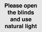 PV10515: Please open the blinds and use natural light