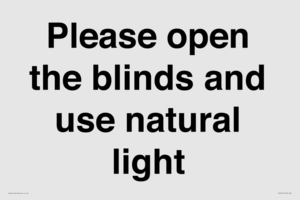 PV10515: Please open the blinds and use natural light