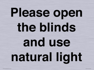 PV10515: Please open the blinds and use natural light