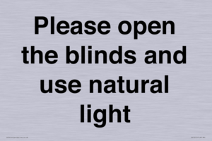 PV10515: Please open the blinds and use natural light