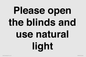 PV10515: Please open the blinds and use natural light