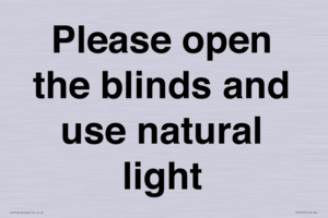 PV10515: Please open the blinds and use natural light