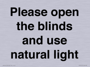 PV10515: Please open the blinds and use natural light