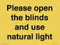 PV10515: Please open the blinds and use natural light