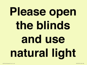 PV10515: Please open the blinds and use natural light