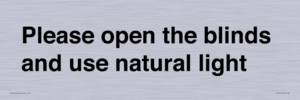 PV10515: Please open the blinds and use natural light