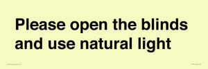 PV10515: Please open the blinds and use natural light