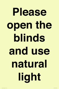 PV10515: Please open the blinds and use natural light