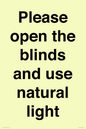 PV10515: Please open the blinds and use natural light