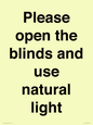 PV10515: Please open the blinds and use natural light