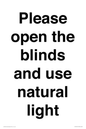 PV10515: Please open the blinds and use natural light