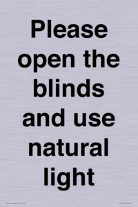 PV10515: Please open the blinds and use natural light