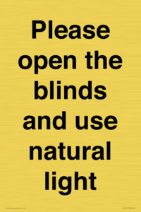 PV10515: Please open the blinds and use natural light